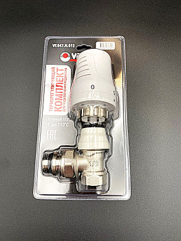 Клапан с термостатической головкой для радиатора, угловой 1/2", VALFEX, арт.VF.047.N.012