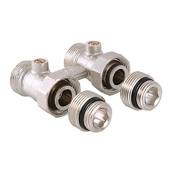 Узел для нижнего подключения радиатора (комплект)