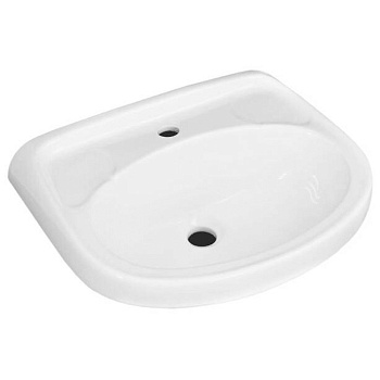 Умывальник ЛЗСФ подвесной Браво 50 1 отв п/смес по центру бел 10/1/5/1-16