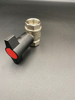 Кран шаровой с удлиненным штоком 3/4" красная ручка для воды, ручка-бабочка, ВР/ВР,VALFEX, арт.VF.235.NT1.034.N/P59.R