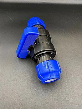 Кран шаровой компрессионный цанга-цанга, разборный VALFEX 32х32 мм