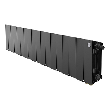Радиатор биметаллический Royal Thermo PianoForte 200 Чёрный VR80- 18 секц.