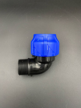 Отвод компрессионный 90 гр. ПНД НР 32х1", VALFEX