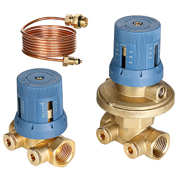 Автоматический регулятор перепада давлений в комплекте с запорно-регулировочным клапаном