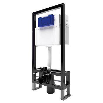 Инсталляция для унитаза BETTOSERB sava free standing, клавиша смыва хром глянец/хром матовый