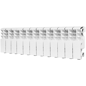 Радиатор алюминиевый ROMMER Plus 200, 12 секций RAL9016