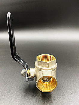 Кран трехходовой тип-Т никелированный длинный рычаг 3/4" ВР, TIM, арт.DE1256XT