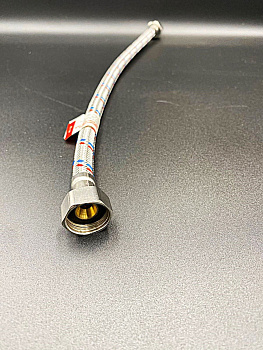 Гибкая подводка для воды внутр/внутр.1/2",VALFEX ,арт.S/S 40сm В-В