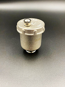 Воздухоотводчик прямой 1/2", никелированный, TIM ,арт.BL5817