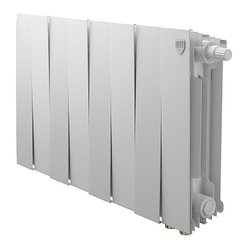 Радиатор биметаллический Royal Thermo PianoForte 300 Белый VR80 - 8 секц.